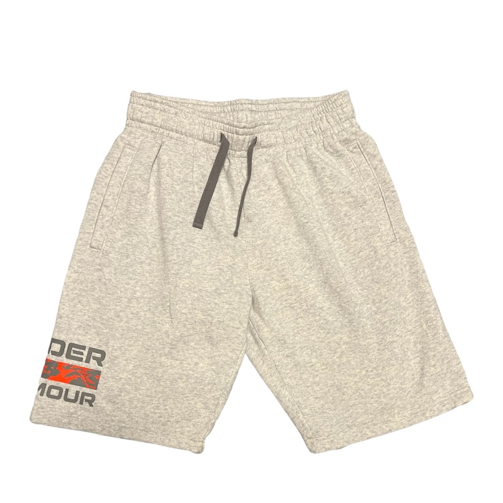 Under Armour Rival Fleece Signature Halo Gray Shorts